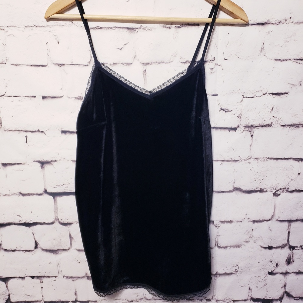 Who What Wear black Velvet mini dress